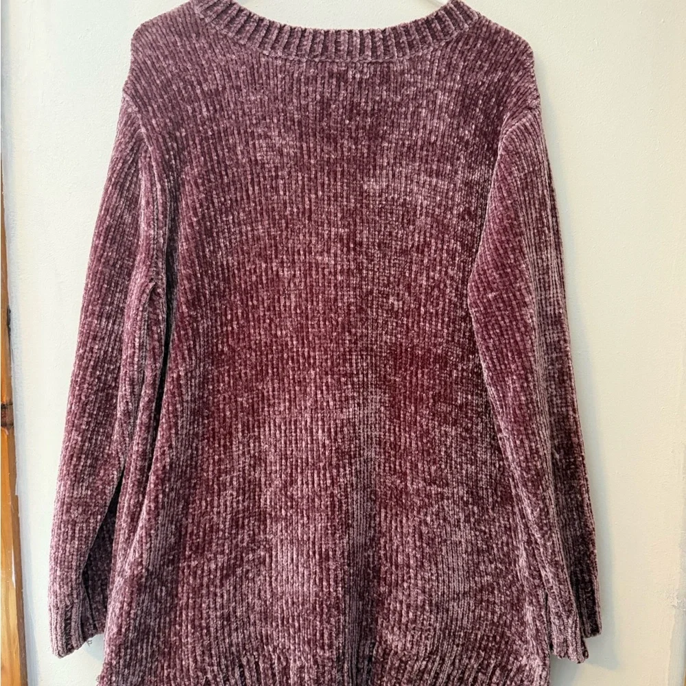 Orvis Textured Mauve Sweater - Picture 2 of 3